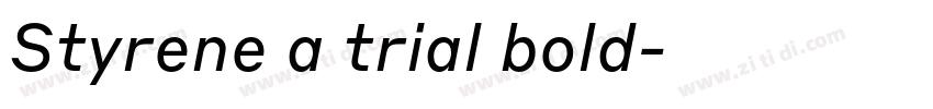 Styrene a trial bold字体转换